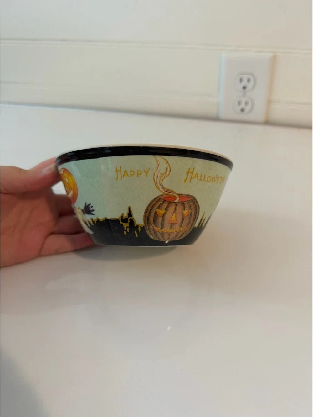 Vintage Williams Sonoma Happy Halloween Bowl